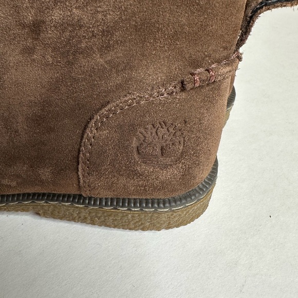 Timberland Suede Leather Brown Comfort‎ Ankle Boots Kids Size: 2.5 - Picture 4 of 15